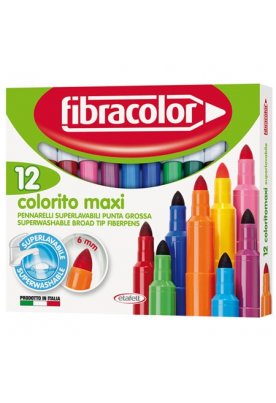 Μαρκαδόροι Fibracolor New Colorito maxi