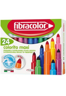 Μαρκαδόροι Fibracolor New Colorito maxi