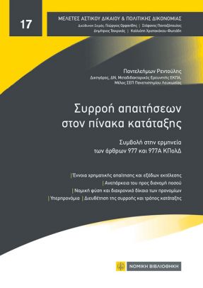 Συρροή απαιτήσεων στον πίνακα κατάταξης