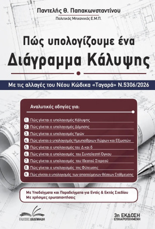 Πώς υπολογίζουμε ένα Διάγραμμα Κάλυψης – Ν. 5306/2026 | 3η Έκδοση